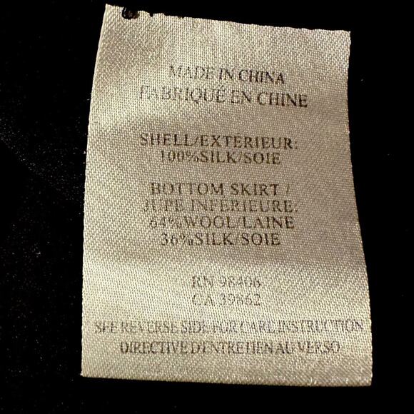 Theory Silk Dolie Colorblock High-Low Maxi Long Minimalist Evening Dress Size 2 - Picture 10 of 15